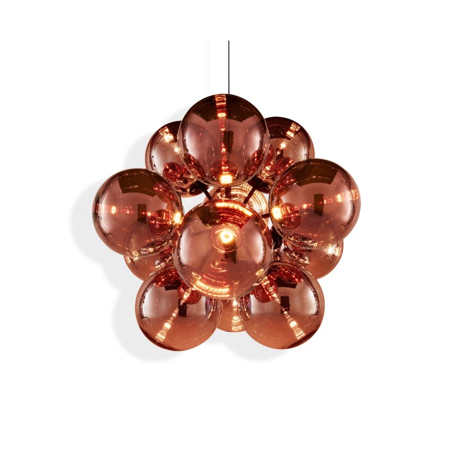 Globe Burst - Led Polycarbonate Chandelier by Tom Dixon #Copper