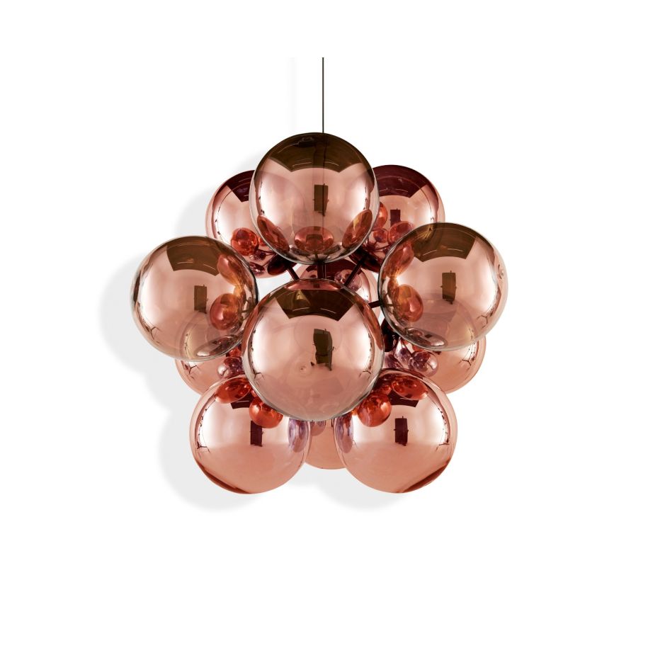 Globe Burst - Led Polycarbonate Chandelier by Tom Dixon #Copper