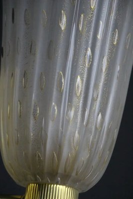 Gold and Black Murano Glass Sconces in the style of Barovier, 1990, Set of 2-YF-1711119