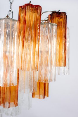 Gold and Clear Murano Glass Tronchi Chandelier, 1970s-MBH-1032620