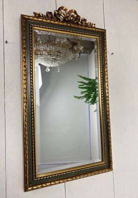 Gold and Green Mirror from Deknudt, 1970s-WZZ-828551