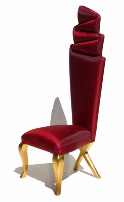 Gold and Red Chairs, Set of 2-KGD-1056309