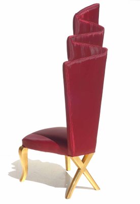 Gold and Red Chairs, Set of 2-KGD-1056309