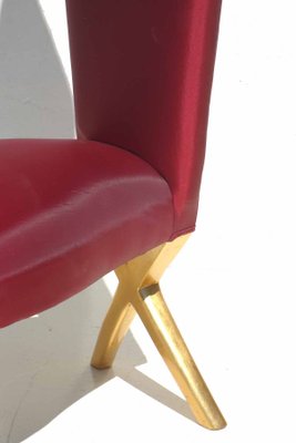 Gold and Red Chairs, Set of 2-KGD-1056309