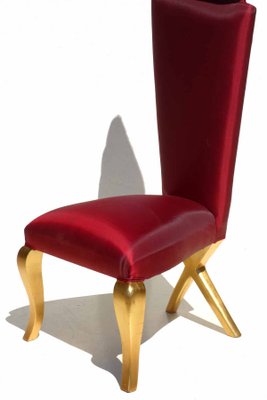 Gold and Red Chairs, Set of 2-KGD-1056309