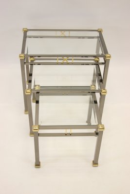 Gold and Silver Nesting Tables from Eicholtz Lindon, 1960s-EZZ-672241