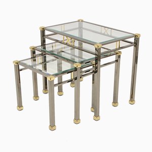 Gold and Silver Nesting Tables from Eicholtz Lindon, 1960s-EZZ-672241