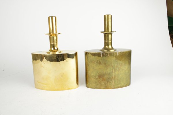 Gold Coating Liquor Bottles by Pierre Forsell for Skultuna, Set of 2-HYQ-1251137