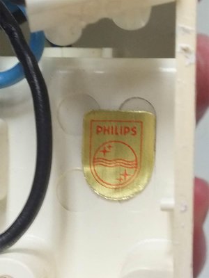 Gold-Colored Wall Lamps from Philips, 1970s, Set of 2-PX-954247