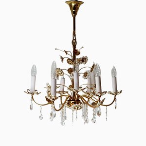 Gold Crystal Flower Chandelier from Palwa-ESB-1376751