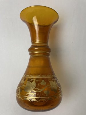 Gold Decor Glass Vase, 1920s-SDV-837246