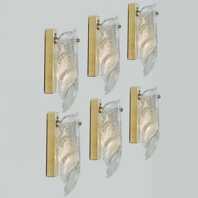 Gold Glass Murano Wall Sconces by Barovier & Toso, Italy, 1960s-VDW-2035166