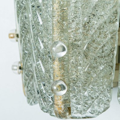 Gold Inclusions Glass and Brass Wall Light in the style of Barovier, 1960-VDW-2044210