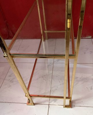 Gold Metal Shelf by Guy Lefevre, 1980s-IKW-787693