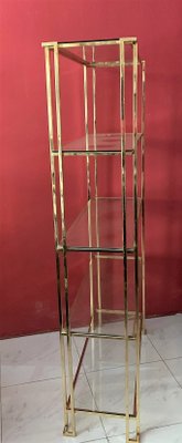 Gold Metal Shelf by Guy Lefevre, 1980s-IKW-787693