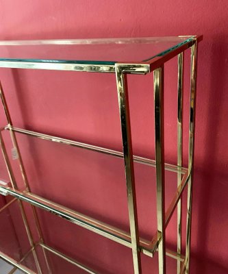 Gold Metal Shelf by Guy Lefevre, 1980s-IKW-787693