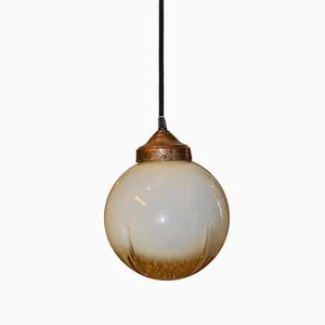 Gold Murano Glass Ceiling Lamp, 1960s-ROJ-864658