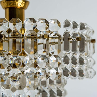 Gold-Plated Crystal Glass Chandeliers for Interna, 1960, Set of 4-VDW-910032