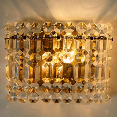 Gold-Plated Crystal Glass Chandeliers for Interna, 1960, Set of 4-VDW-910032