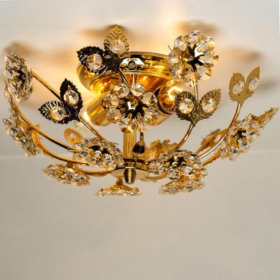 Gold-Plated Flower Wall Light or Flushmount from Palwa-VDW-1090288