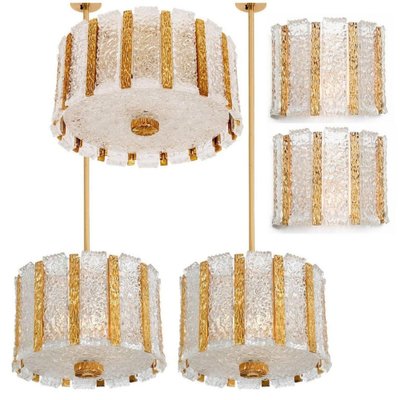 Gold-Plated Wall Sconces in the Style of Kalmar, 1960, Set of 2-VDW-1765712