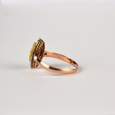 Gold Ring with Ruby-AOU-1815376