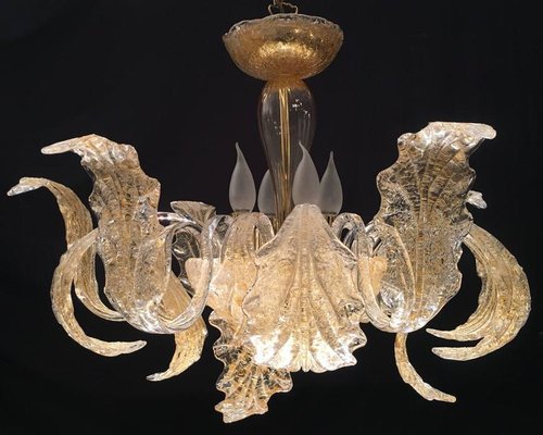 Gold Royal Chandelier by Barovier & Toso, 1980s-MBH-1032274