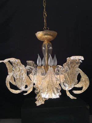 Gold Royal Chandelier by Barovier & Toso, 1980s-MBH-1032274