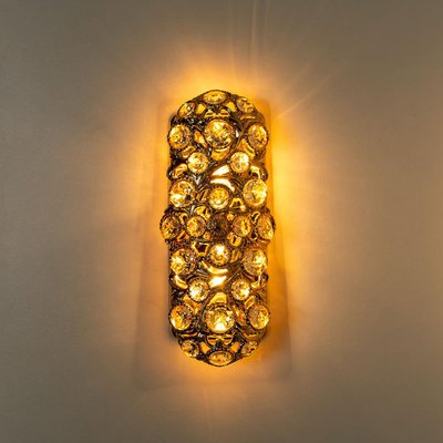 Gold Toned Crystal Sconce from Peris Andreu, Spain, 1960-VDW-1239286