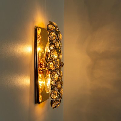 Gold Toned Crystal Sconce from Peris Andreu, Spain, 1960-VDW-1239286