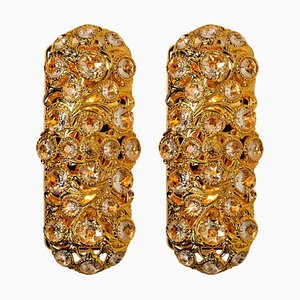 Gold Toned Crystal Sconce from Peris Andreu, Spain, 1960-VDW-1239286