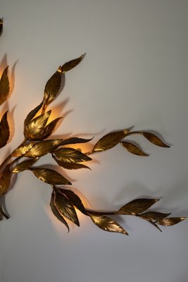 Gold Wall Sconce by Hans Kögl, Germany, 1970s-ASK-1793002