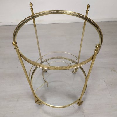 Golden Brass Bar Trolley, 1970s-EAD-2034478