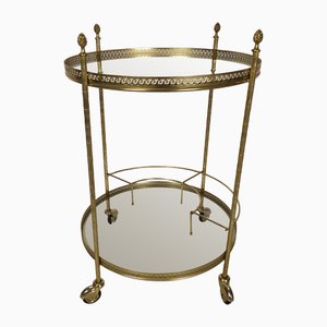 Golden Brass Bar Trolley, 1970s-EAD-2034478