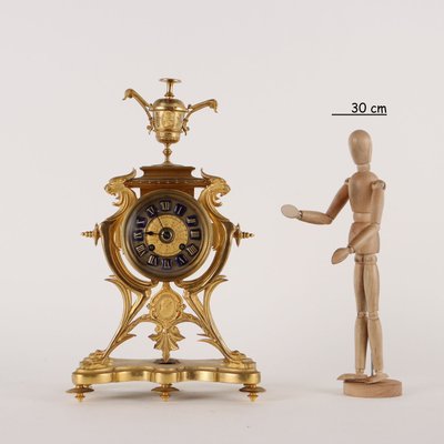 Golden Bronze Support Clock-VMM-1730151