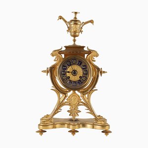 Golden Bronze Support Clock-VMM-1730151