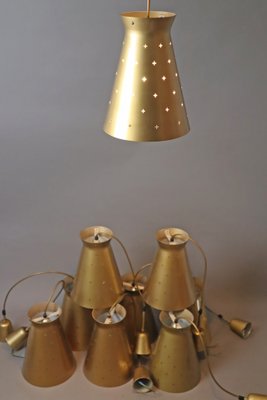 Golden Diabalo Hanging Lamp by Egon Hillebrand for Hillebrand Lighting, 1950s-ESB-1800468