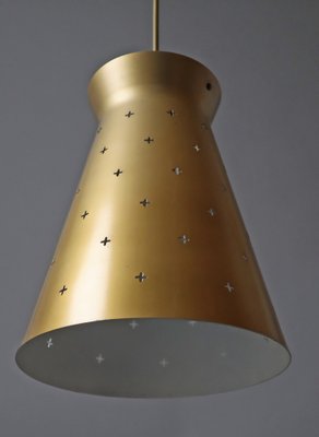 Golden Diabalo Hanging Lamp by Egon Hillebrand for Hillebrand Lighting, 1950s-ESB-1800468