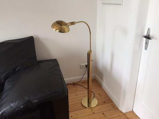 Golden Floor Lamp by Florian Schulz, 1960s-WSA-831309