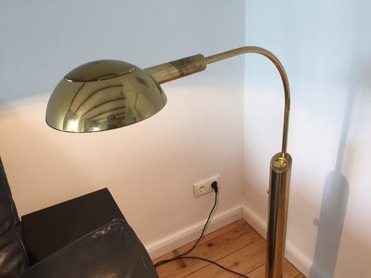 Golden Floor Lamp by Florian Schulz, 1960s-WSA-831309