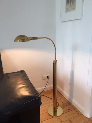 Golden Floor Lamp by Florian Schulz, 1960s-WSA-831309