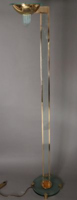 Golden Floor Lamp Gold Plated, Italy, 1980s-ESB-1729588