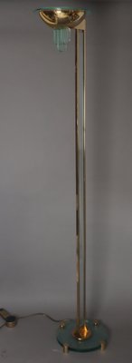 Golden Floor Lamp Gold Plated, Italy, 1980s-ESB-1729588