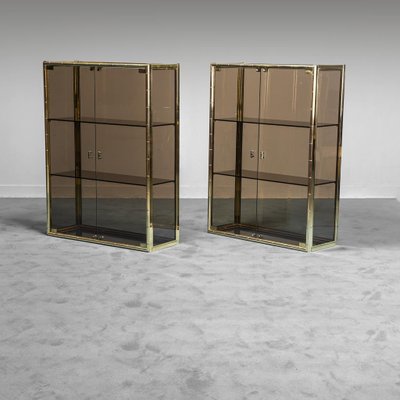 Golden Metal Display Case, 1970s-ZLY-1017155