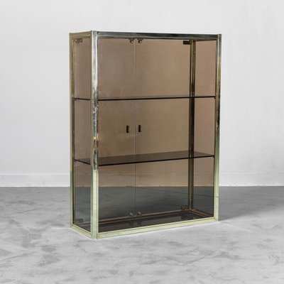 Golden Metal Display Case, 1970s-ZLY-1017155