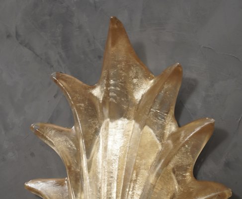 Golden Murano Glass and Brass Wall Light, 1990s-UH-1703718