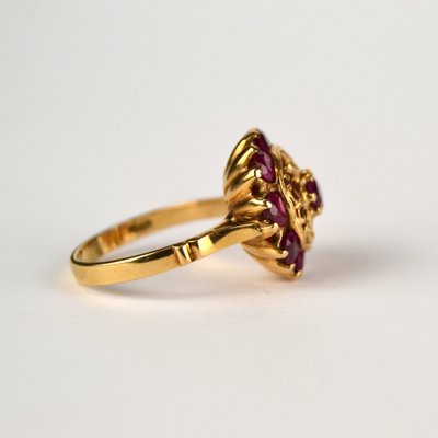 Golden Ring with Rubies-AOU-1815383