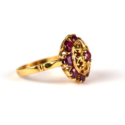 Golden Ring with Rubies-AOU-1815383