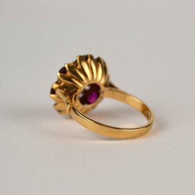 Golden Ring with Rubies-AOU-1815383