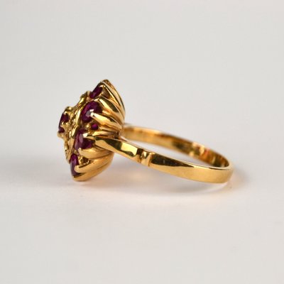 Golden Ring with Rubies-AOU-1815383